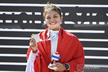 Rider downhill Riska Amelia sumbang perak kedua untuk Indonesia