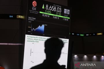 IHSG BEI hari Jumat pagi dibuka menguat 39,05 poin ke posisi 8.657,24
