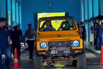 Dishub Magetan uji kelaikan kendaraan Jeep Wisata Sarangan