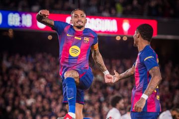 Hasil Liga Spanyol: Dua gol Raphinha amankan kemenangan Barcelona atas Osasuna