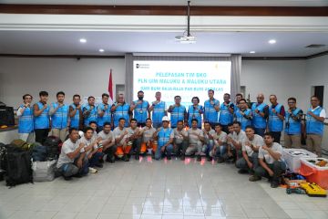 PLN UIW MMU kerahkan 16 petugas BKO ke Aceh bantu pulihkan  jaringan listrik usai bencana