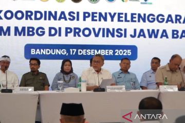 Dapur MBG terutama di Jawa Barat pada level higienis, sebut Menko Pangan