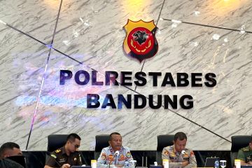 Polrestabes Bandung menerjunkan 1.500 personel amankan Nataru