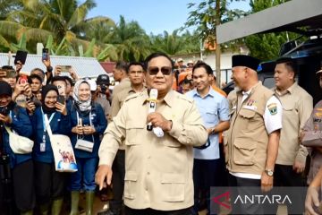 Di Agam, Prabowo ucapakan terima kasih disambut gembira oleh pengungsi