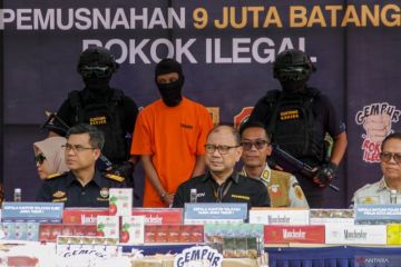 Pemusnahan barang bukti rokok ilegal