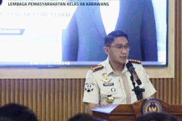 14 napi Lapas Karawang terima Remisi Khusus Natal 2025