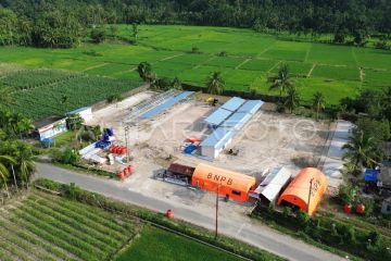 Pembangunan huntara di Padang Pariaman