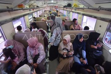 Jumlah penumpang kereta api selama 2025 di Padang