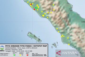 BMKG pantau 23 titik api karhutla di Aceh Barat&nbsp;
