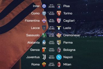 Jadwal Liga Italia: Juventus vs Napoli, AS Roma vs AC Milan