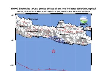 Gempa Jogja hari ini M4,6