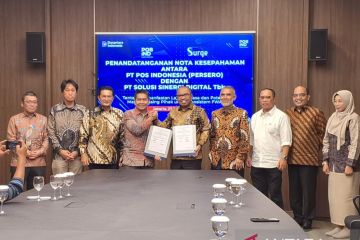 Pos Indonesia-Surge teken MoU sediakan internet murah ke seluruh RI