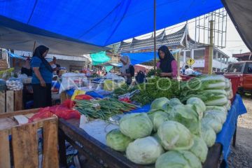 Pasar Maninjau mulai ramai pascabencana