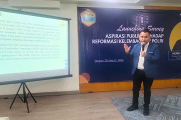 Survei CISA: 81,2 persen masyarakat tolak Polri di bawah kementerian