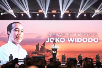Jokowi turun gunung motivasi kader PSI di rakenas
