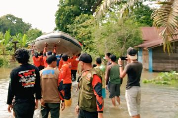 Hujan deras, 2.257 rumah di Muara Enim terendam banjir 20-40cm