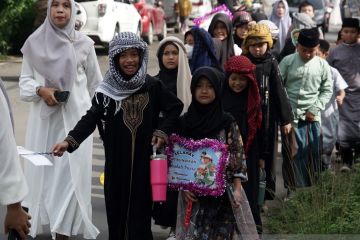 Pawai Tarhib sambut bulan suci Ramadhan di Bandar Lampung