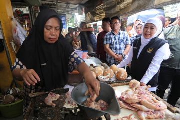 Gubernur Jatim sidak harga sembako jelang Ramadhan