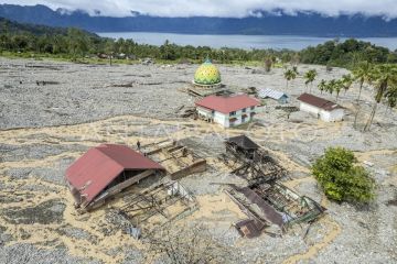 Kondisi Nagari Sungai Batang pascabencana susulan