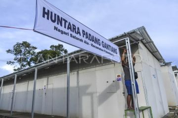 Percepatan pembangunan huntara Padang Gantiang di Palembayan