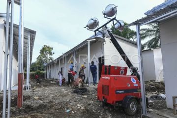 Percepatan pembangunan huntara Padang Gantiang di Palembayan