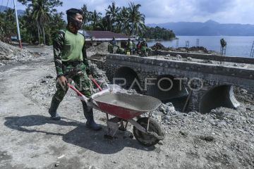Pembangunan jembatan aramco di Tanah Datar