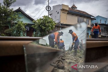 Kejar target Lebaran 2026, PT KAI Daop 2 Bandung percepat perawatan jalur kereta api di Cimahi