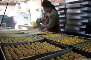 Produksi kue kering untuk Lebaran di Bandarlampung