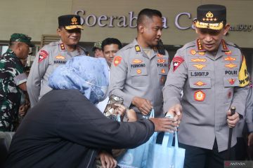 Kunjungan kerja Kapolri di Stasiun Surabaya Gubeng