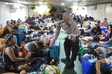 Arus mudik lebaran di Pelabuhan Samarinda