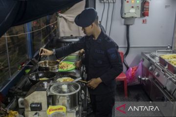 Dapur umum untuk pemudik di Pelabuhan Ciwandan