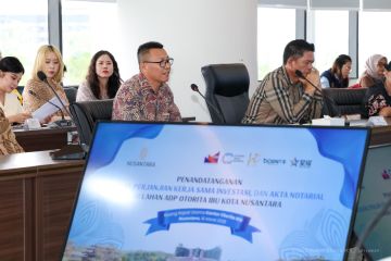 Tiga investor bangun fasilitas penunjang di IKN Rp1,27 triliun