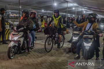 Mudik gunakan sepeda ke Palembang