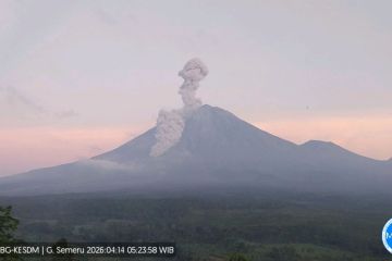 Semeru erupsi disertai luncuran awan panas guguran sejauh 3 km