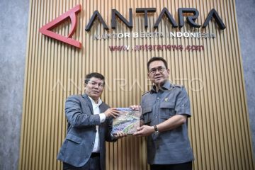 Kunjungan Menteri Perdagangan di Kantor Berita ANTARA
