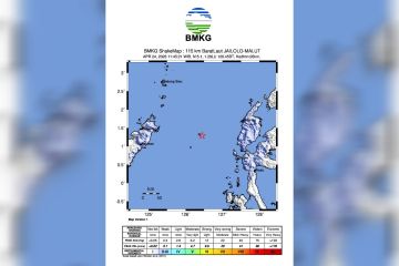 BMKG: Gempa dangkal guncang Jailolo Maluku Utara pada Jumat siang