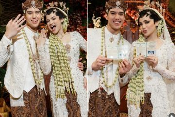 Potret akad nikah El Rumi dan Syifa Hadju