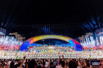 Lagu Tema Pembukaan Asian Beach Games Sanya (ABG) - "See ya in Sanya": Dunia luas, namun ujung langit dan tepi laut terasa dekat