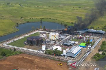 Kebakaran di Stasiun Pertamina