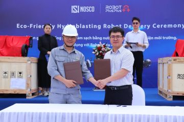 RobotPlusPlus Pasok Robot Hydroblasting Ramah Lingkungan untuk NOSCO Shipyard di Vietnam