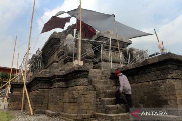 Pelestarian situs sejarah, Candi Jago di Malang dipugar sesuai bentuk aslinya