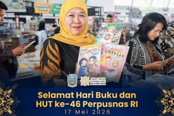 Hari Buku Nasional, Khofifah serukan membaca jadi gaya hidup anak muda