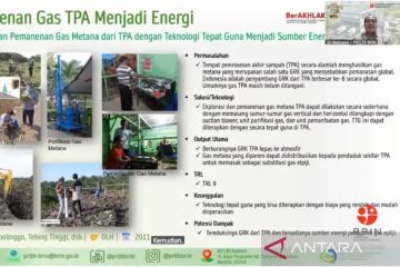 BRIN kaji teknologi pemanenan gas metana dari tempat pemrosesan akhir