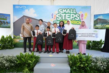 BYD gelar kegiatan Small Steps for Tomorrow fokus di dunia pendidikan