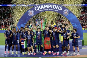 PSG juara Liga Champions usai tumbangkan Arsenal lewat drama penalti