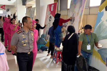 Serap aspirasi lewat seni, Polresta Malang Kota gelar lomba mural