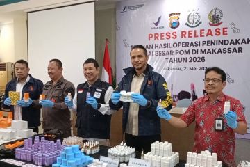BBPOM Makassar bongkar produksi kosmetik ilegal berbahan merkuri