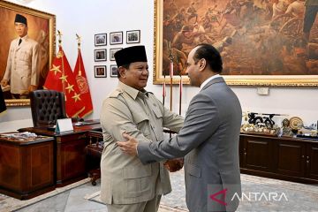 Di Istana Merdeka, Prabowo terima Menhan Qatar yang bawa pesan Emir