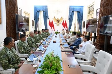 Prabowo terima Panglima TNI dan jajaran bahas program strategis