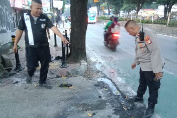 Polisi selidiki motor terbakar setelah isi bensin di SPBU Ragunan